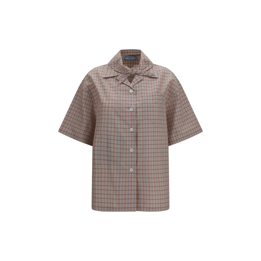 Prada Multicolor Cotton Short-Sleeve Shirt