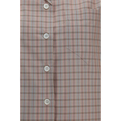 Prada Multicolor Cotton Short-Sleeve Shirt