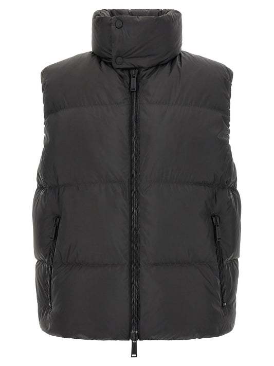 Chaleco Dsquared² de poliéster negro sin mangas