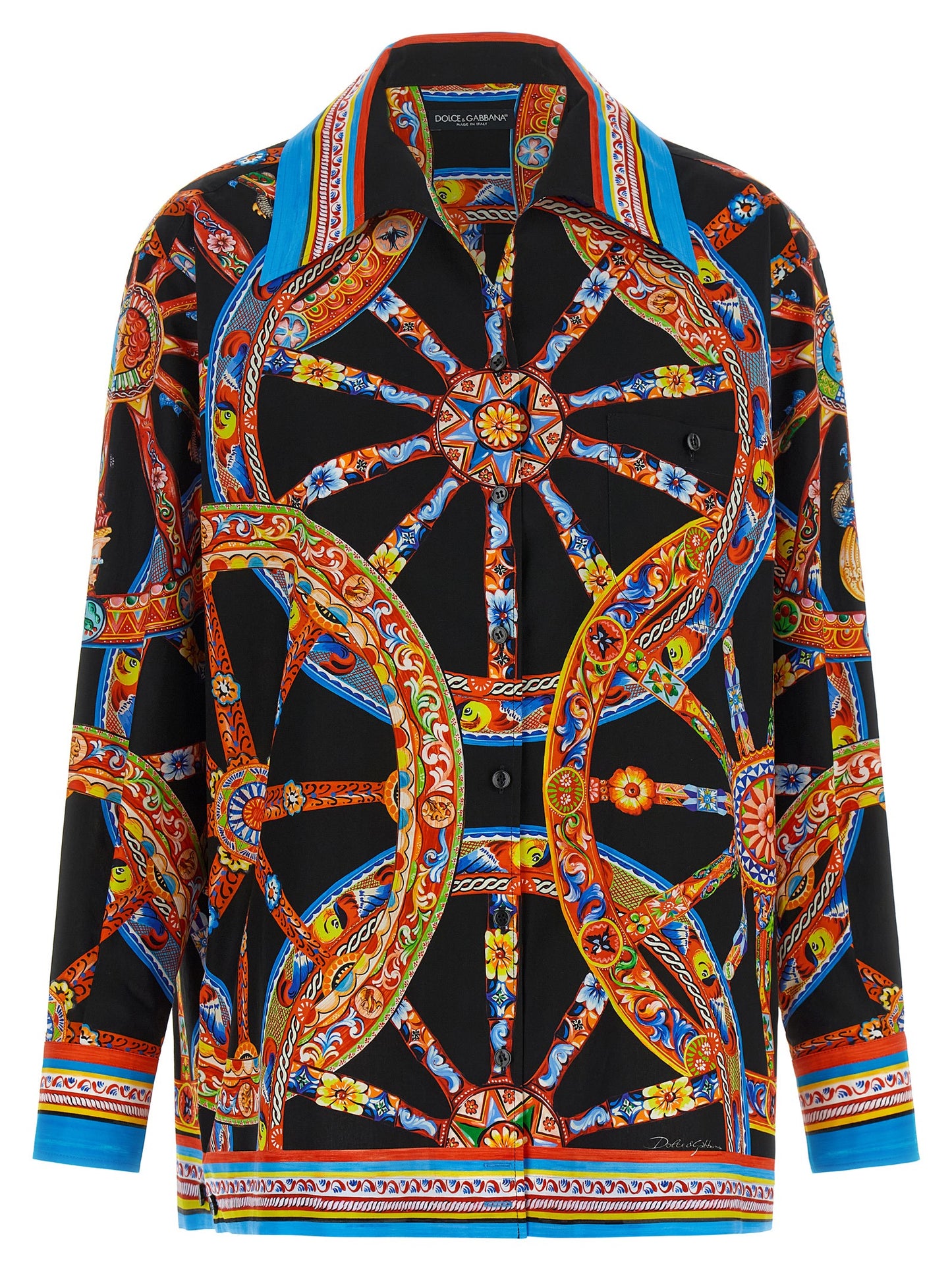 Dolce & Gabbana Blusa De Algodón - Estampado Multicolor