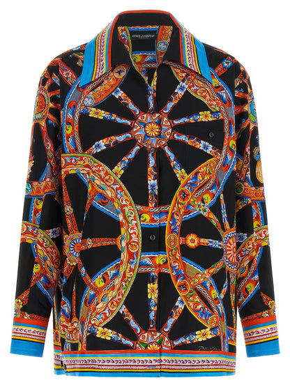 Dolce & Gabbana Blusa De Algodón - Estampado Multicolor