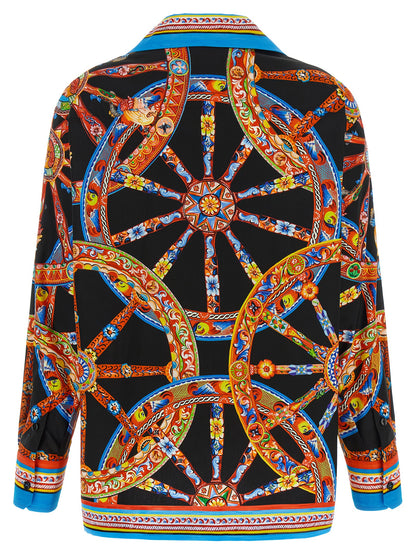 Dolce & Gabbana Blusa De Algodón - Estampado Multicolor