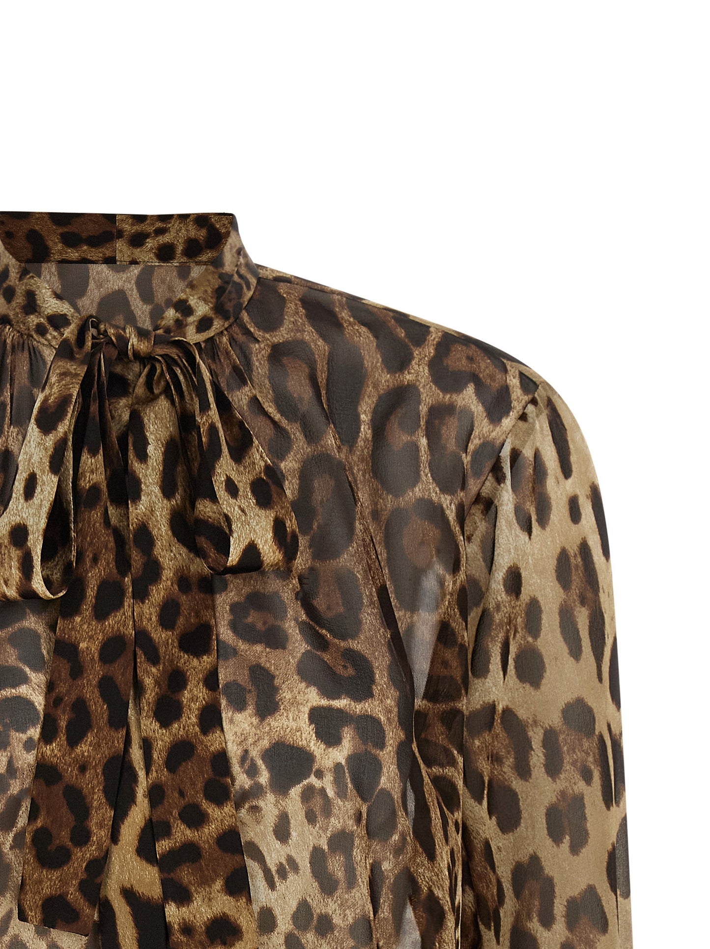 Blusa de seda marrón Dolce & Gabbana