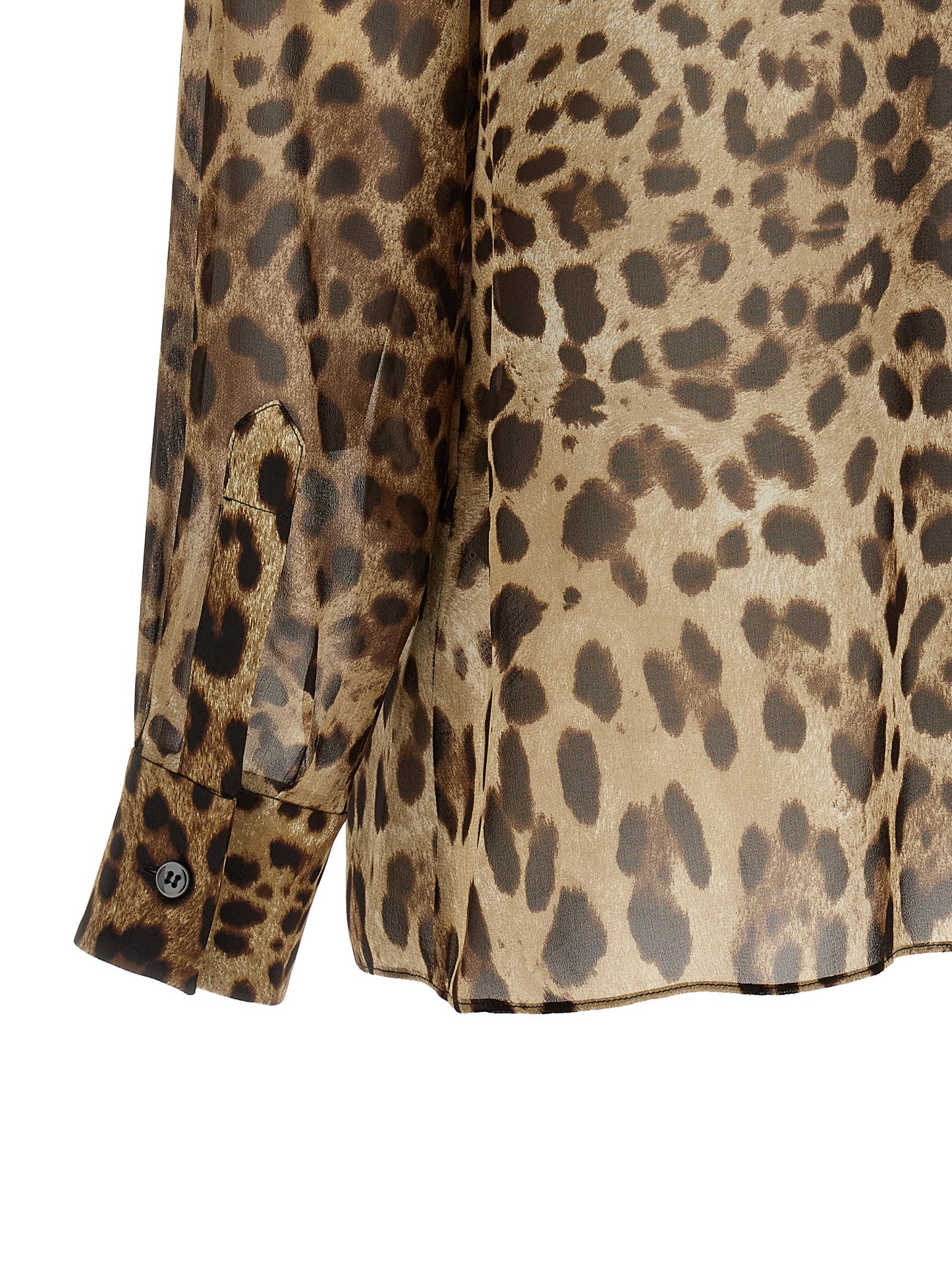 Blusa de seda marrón Dolce & Gabbana
