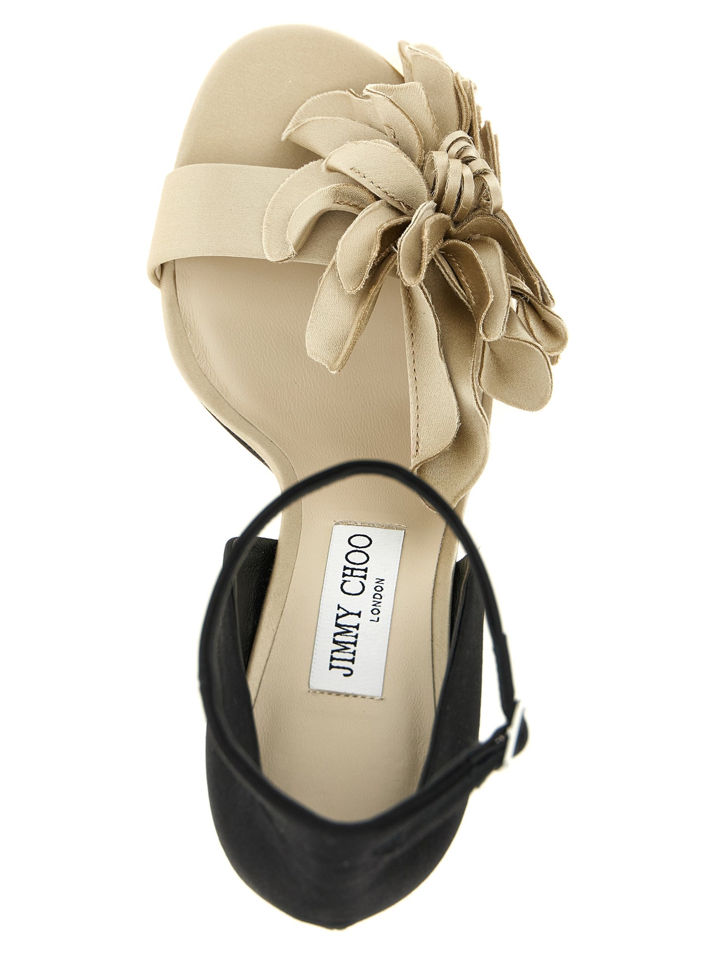 Sandales multicolores en Tencel à talon aiguille Jimmy Choo