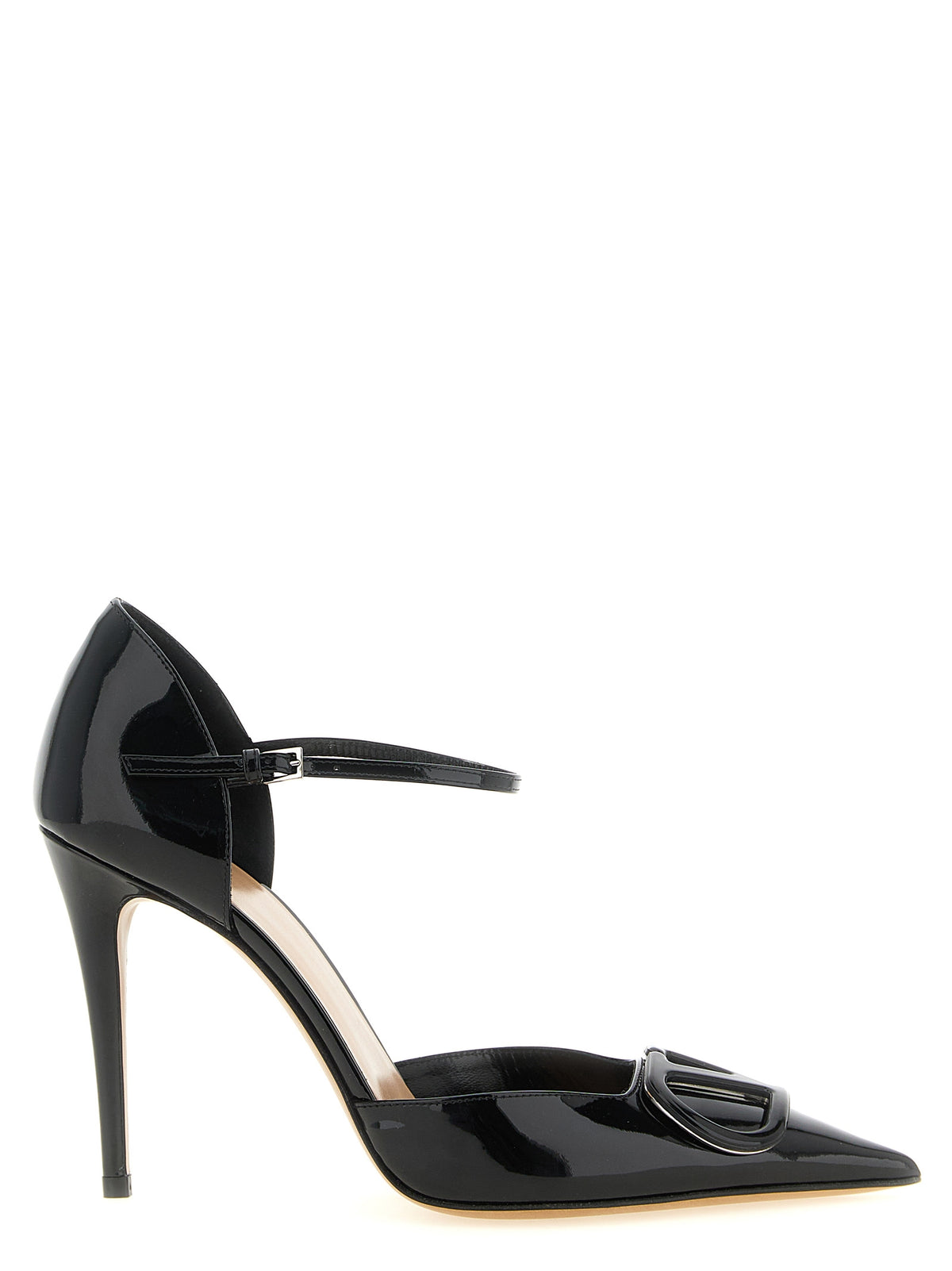 Valentino Garavani Black Calf Leather High Heel Pumps