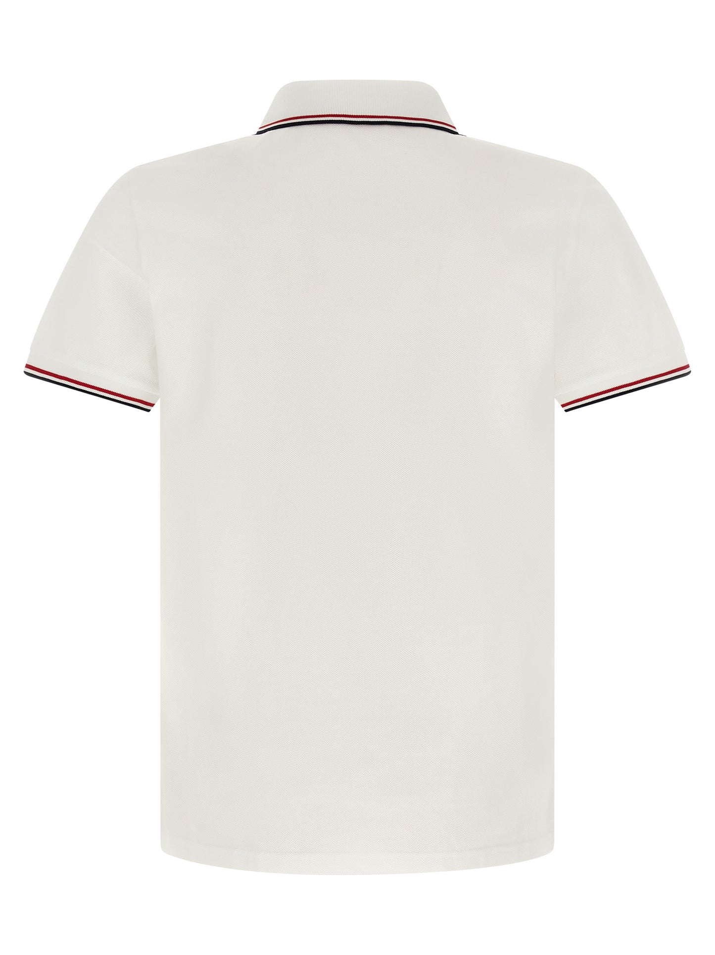 Moncler White Cotton Casual Polo Shirt