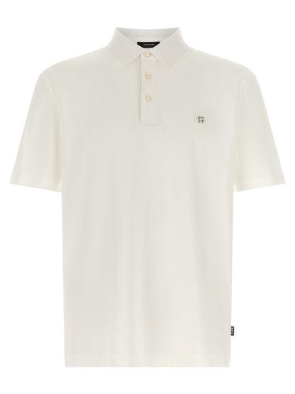 Hugo Boss White Cotton Polo Shirt
