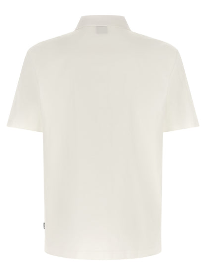Hugo Boss White Cotton Polo Shirt