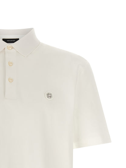 Hugo Boss White Cotton Polo Shirt