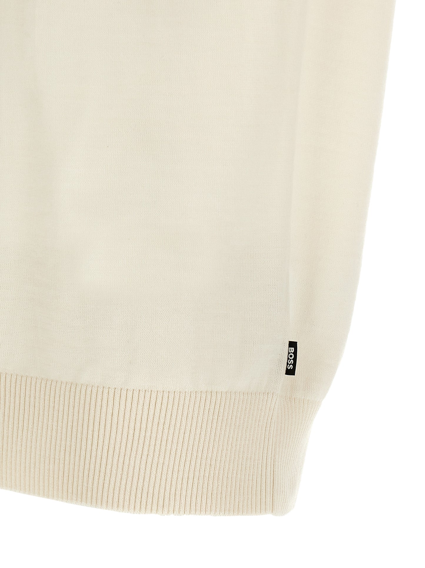 T-shirt Hugo Boss en laine vierge blanc coupe regular