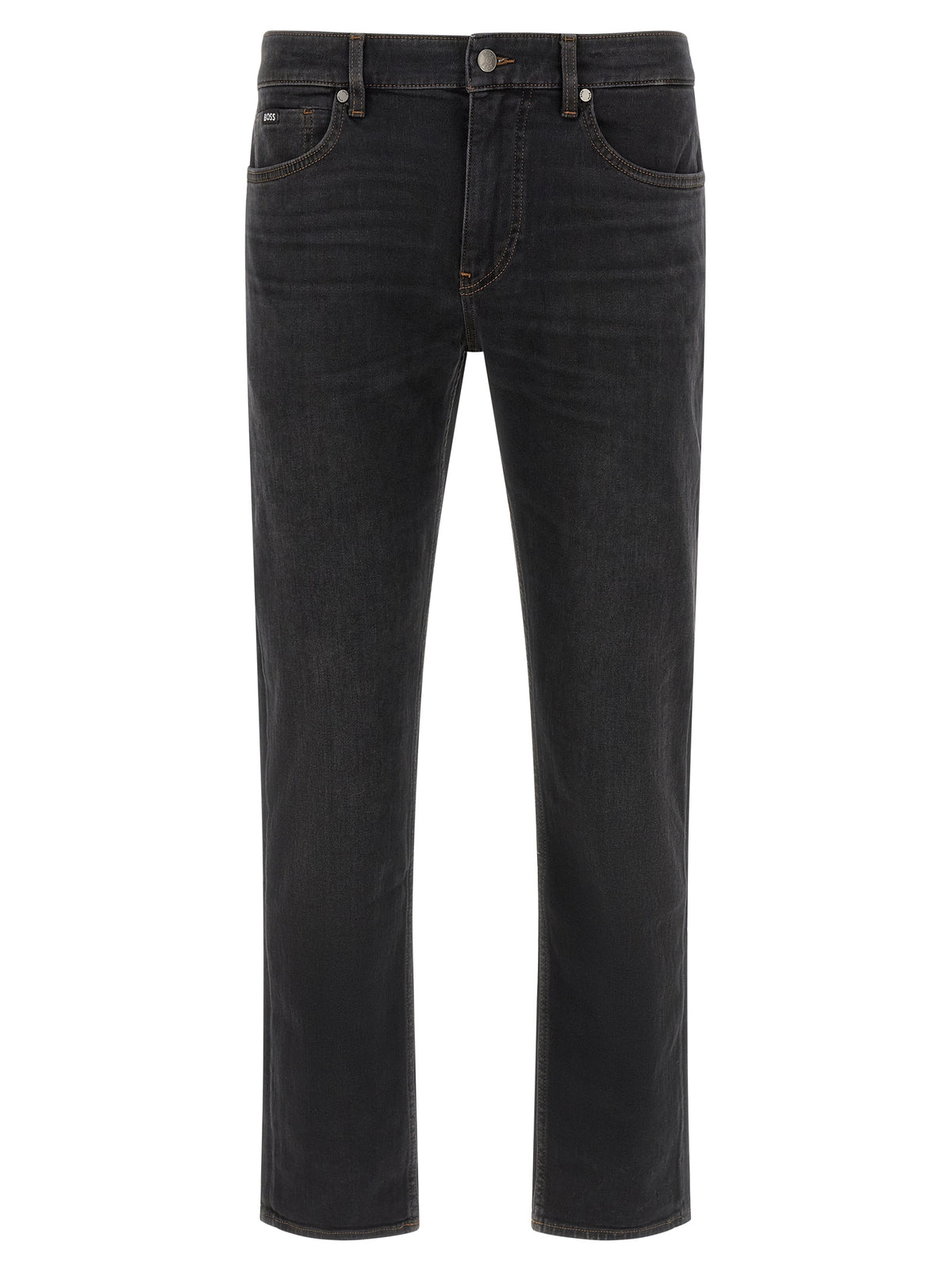 Vaqueros Hugo Boss Modelo H-Delaware De Algodón Negro Pierna Recta