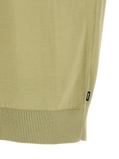 T-shirt bicolore en laine vierge Hugo Boss Modèle H Umauro