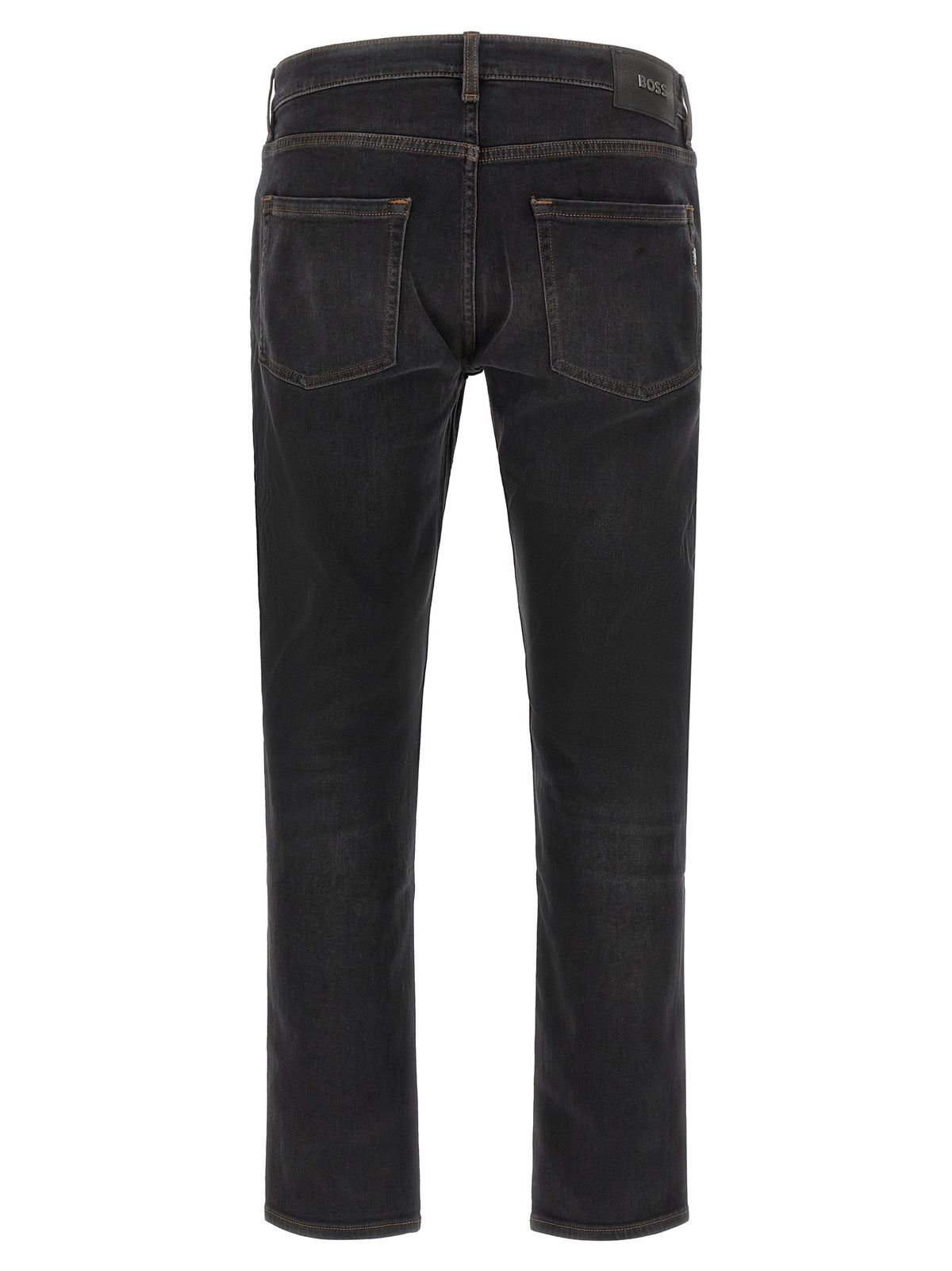 Vaqueros Hugo Boss Modelo H-Delaware De Algodón Negro Pierna Recta