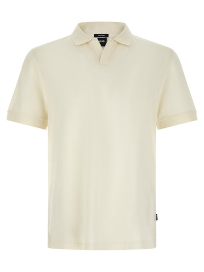 Camiseta Polo Blanca de Algodón Mercerizado Hugo Boss C-Ponti 118