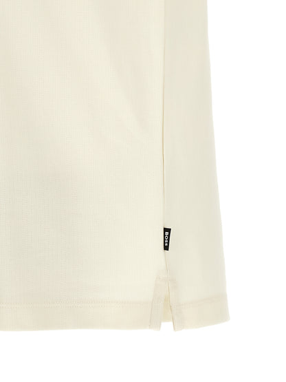 Polo Hugo Boss en coton beige à la coupe contemporaine C-Pei 90