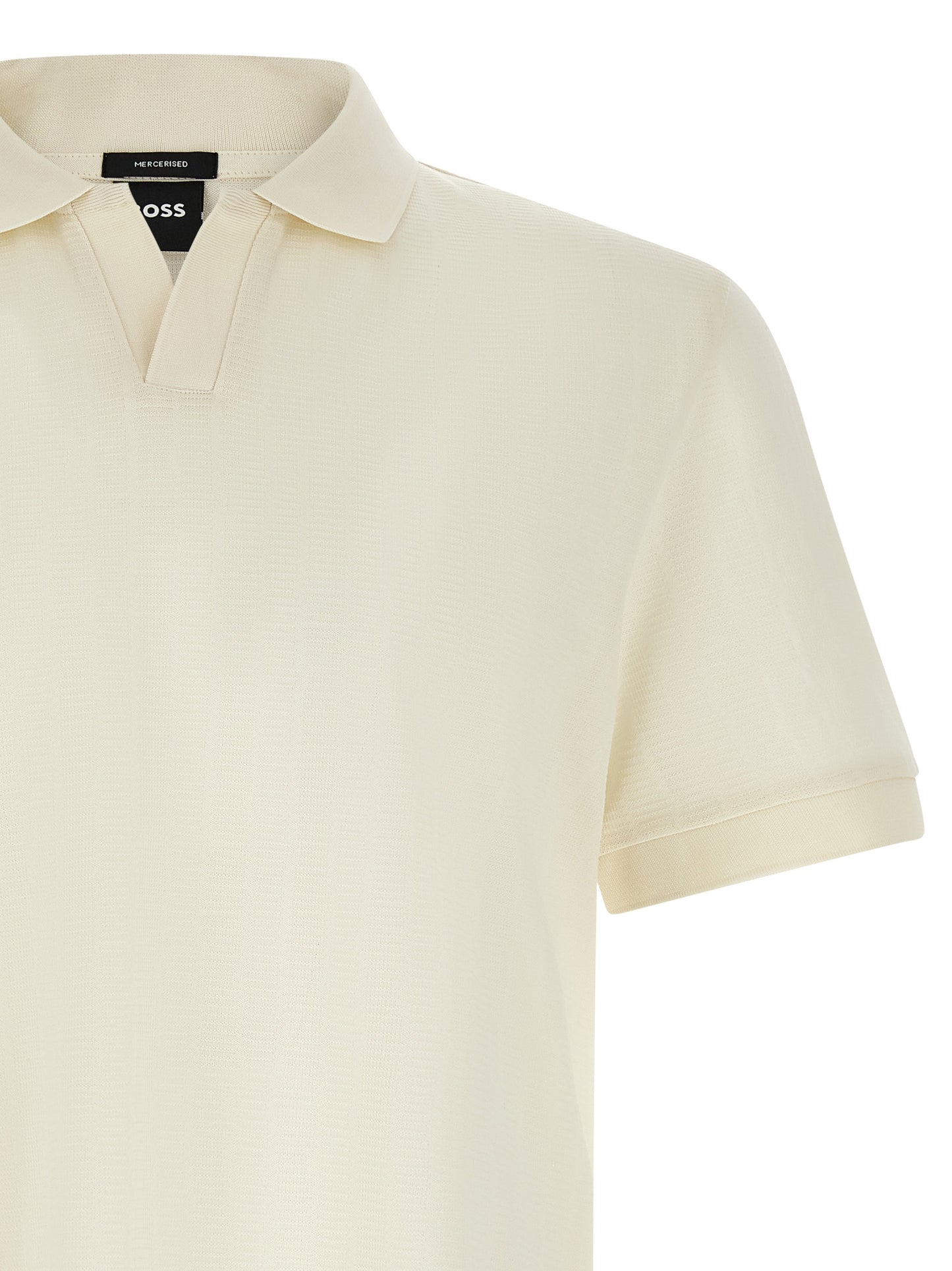 Camiseta Polo Blanca de Algodón Mercerizado Hugo Boss C-Ponti 118