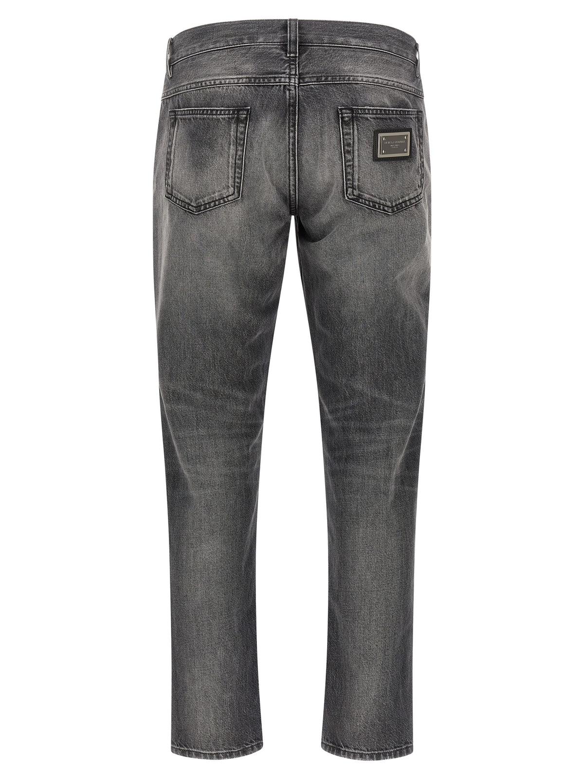 Vaqueros De Algodón En Tono Gris De Dolce & Gabbana