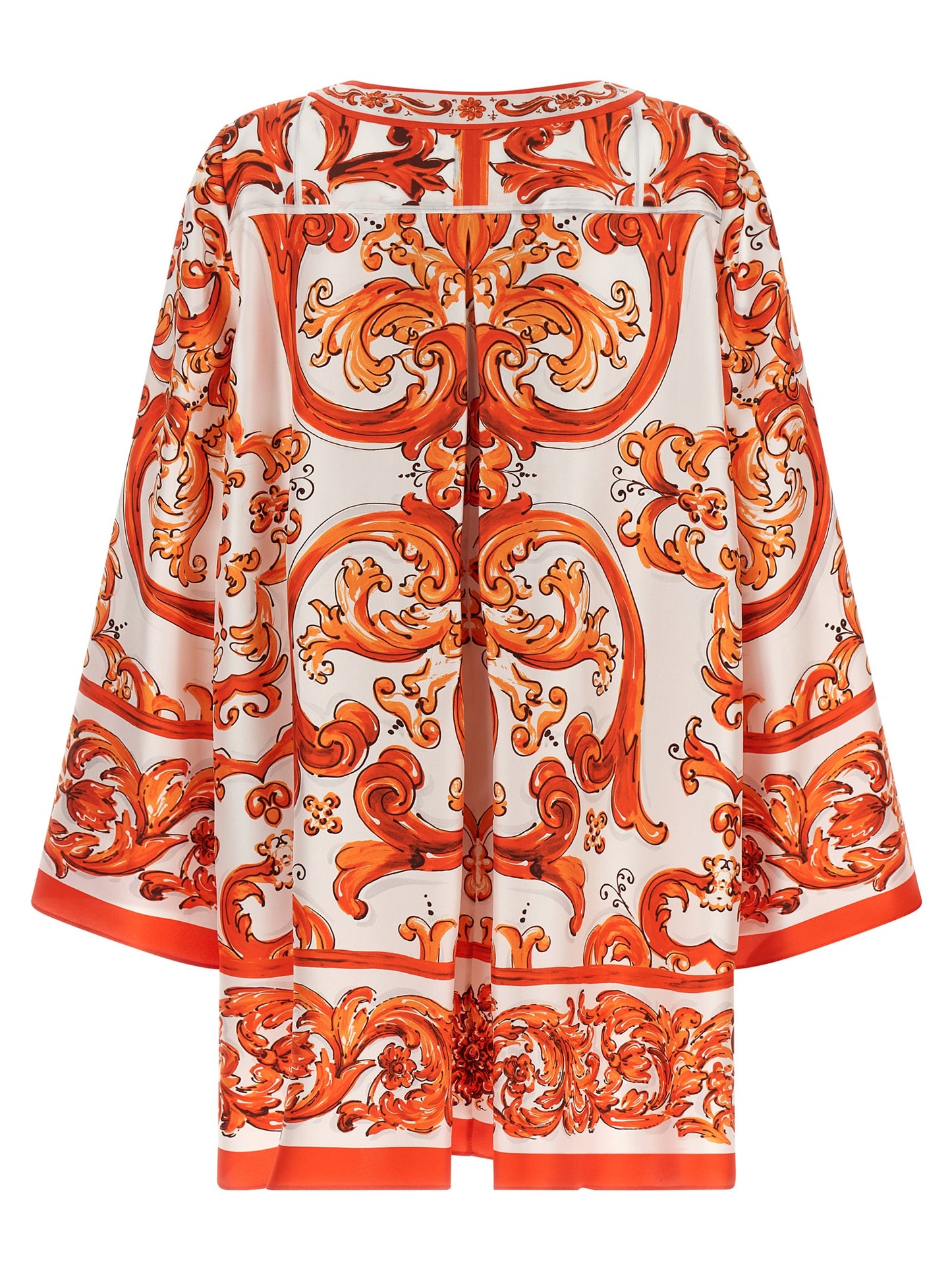 Minivestido de seda naranja de Dolce & Gabbana