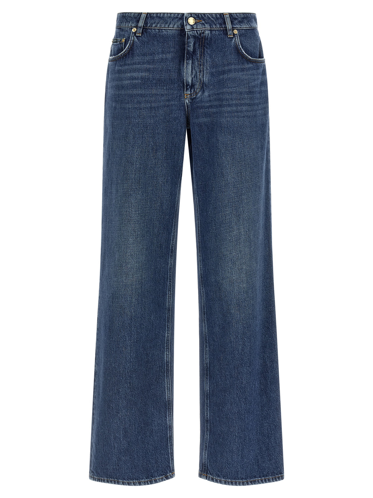 Dolce & Gabbana Jean En Coton Bleu Coupe Décontractée