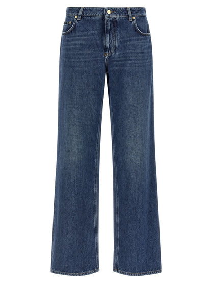 Dolce & Gabbana Jean En Coton Bleu Coupe Décontractée