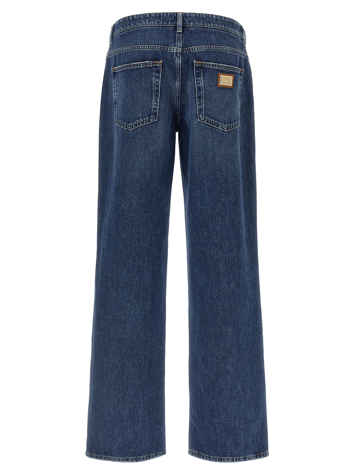 Dolce & Gabbana Jean En Coton Bleu Coupe Décontractée