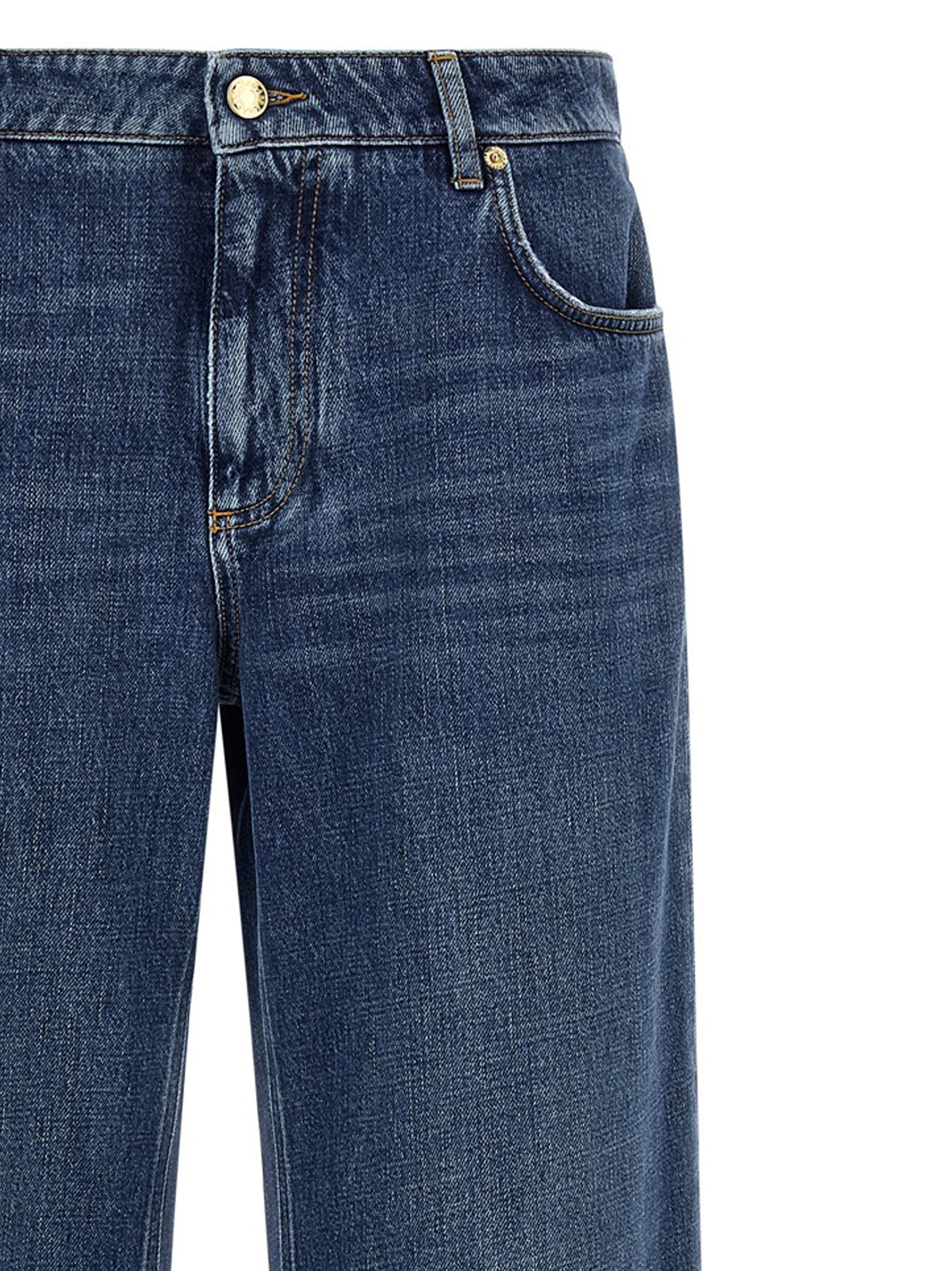 Dolce & Gabbana Jean En Coton Bleu Coupe Décontractée