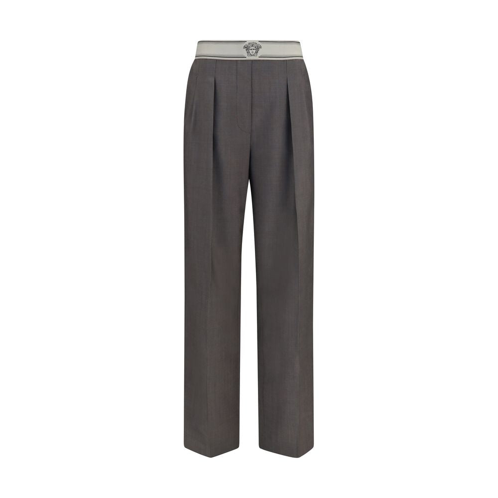 Pantalones Versace Oves Aries de lana gris