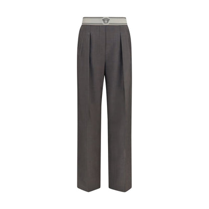 Pantalones Versace Oves Aries de lana gris
