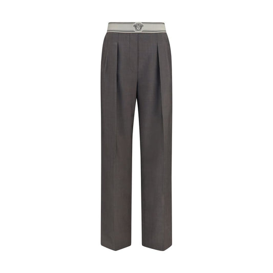 Pantalones Versace Oves Aries de lana gris