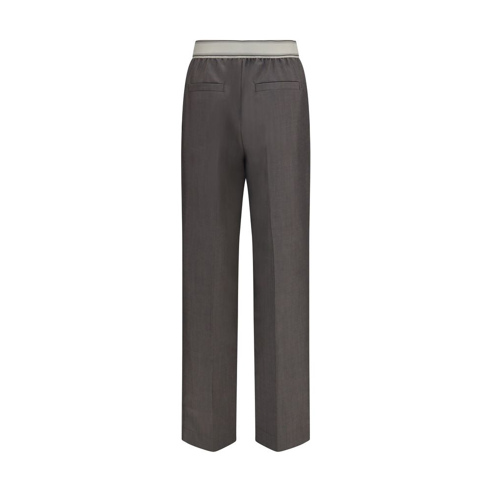 Pantalones Versace Oves Aries de lana gris