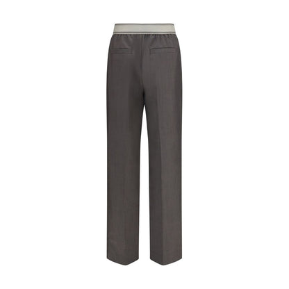 Pantalones Versace Oves Aries de lana gris