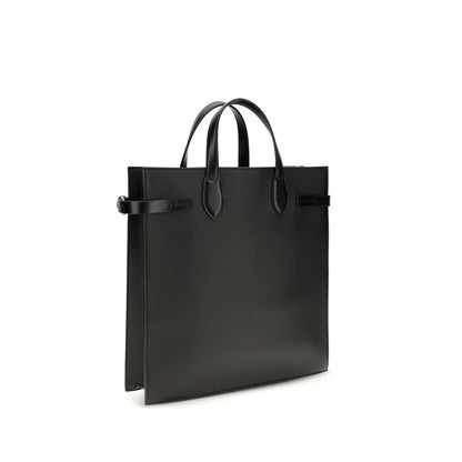 Bolso de hombro Valentino Garavani negro de piel de becerro Bos Taurus