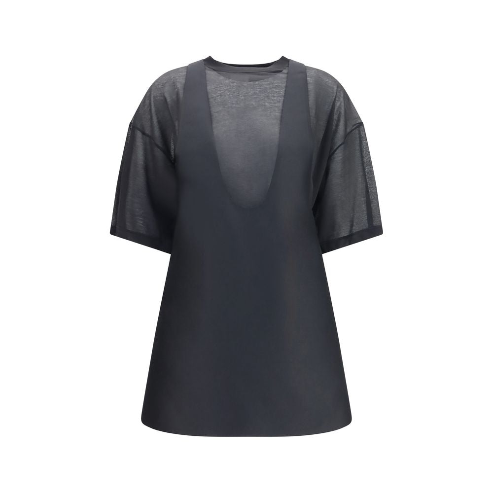 Vestido casual Oves Aries de lana negra de Balenciaga