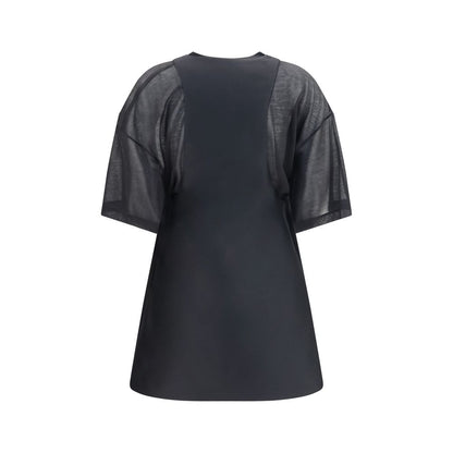 Vestido casual Oves Aries de lana negra de Balenciaga