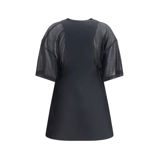 Vestido casual Oves Aries de lana negra de Balenciaga