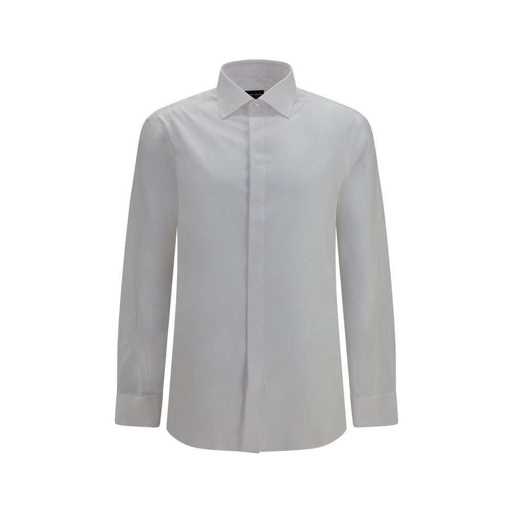 Camisa de vestir Giorgio Armani de algodón blanco
