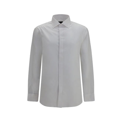 Camisa de vestir Giorgio Armani de algodón blanco