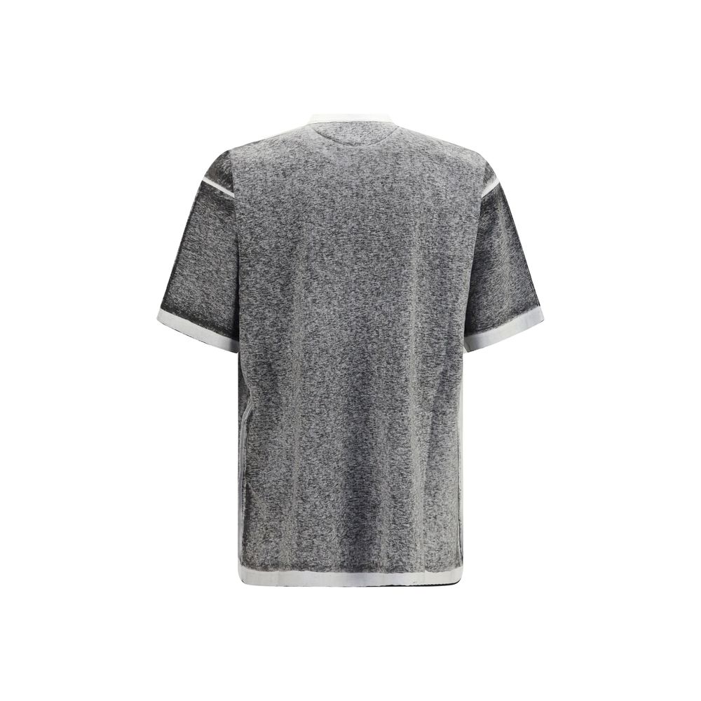 T-shirt Balenciaga en coton gris style moderne