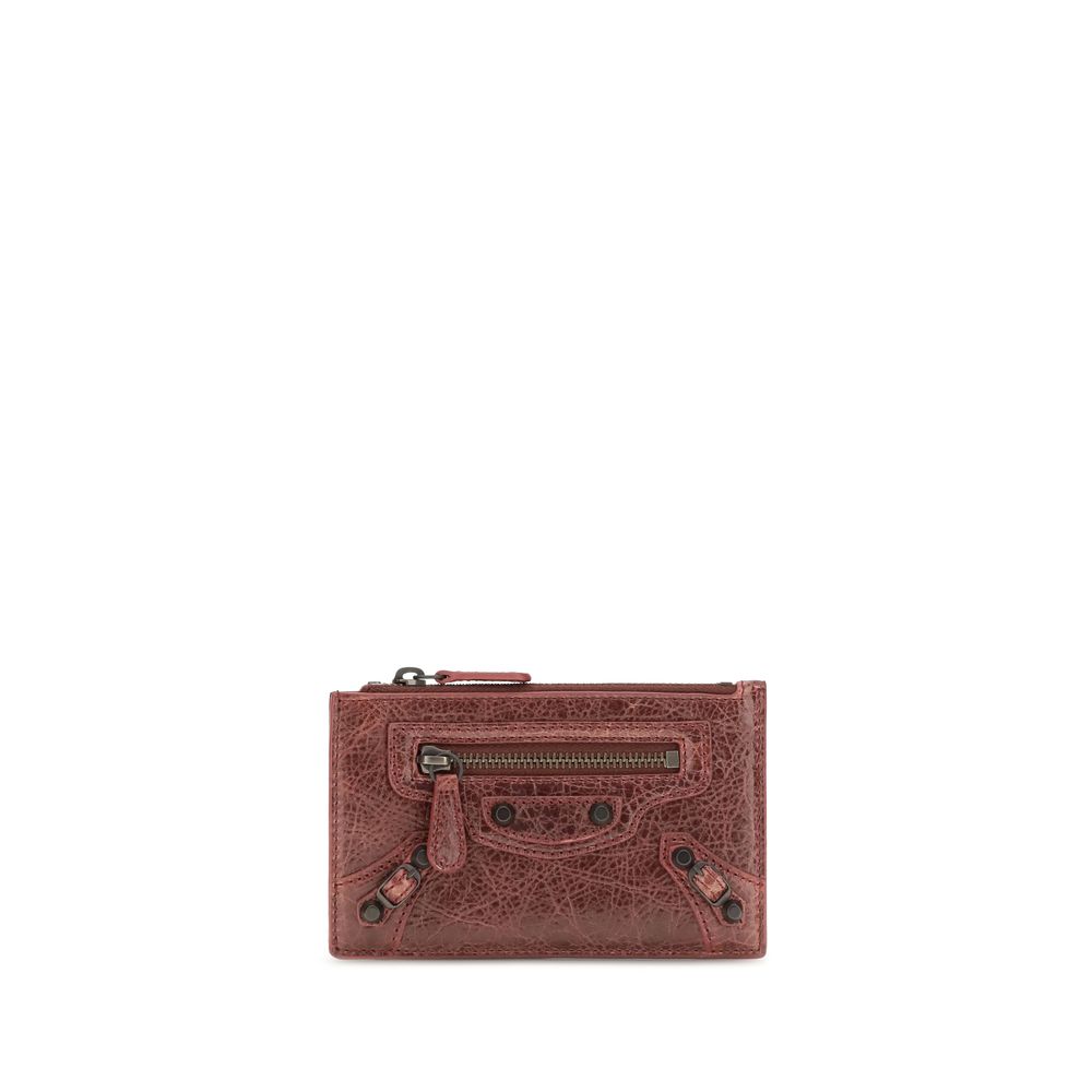 Balenciaga Ovis Aries Lambskin Long Wallet in Burgundy Le City Model