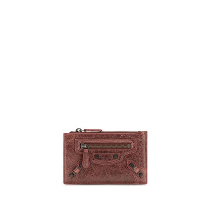 Balenciaga Ovis Aries Lambskin Long Wallet in Burgundy Le City Model
