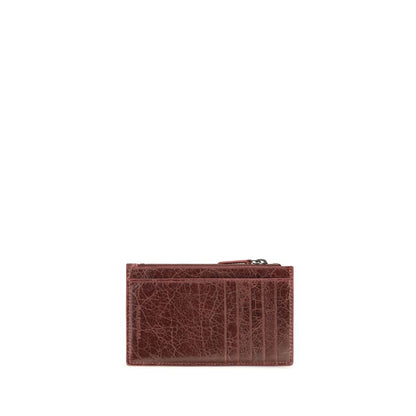 Balenciaga Ovis Aries Lambskin Long Wallet in Burgundy Le City Model