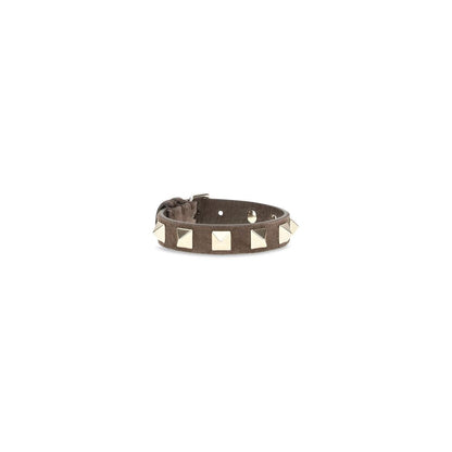 Pulsera Valentino Garavani De Cuero Bos Taurus Marrón
