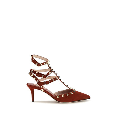 Valentino Garavani Red Suede Leather Pumps
