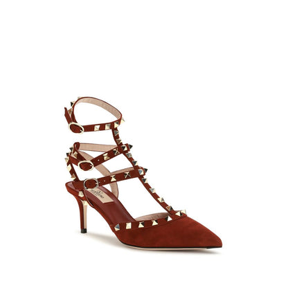 Valentino Garavani Red Suede Leather Pumps