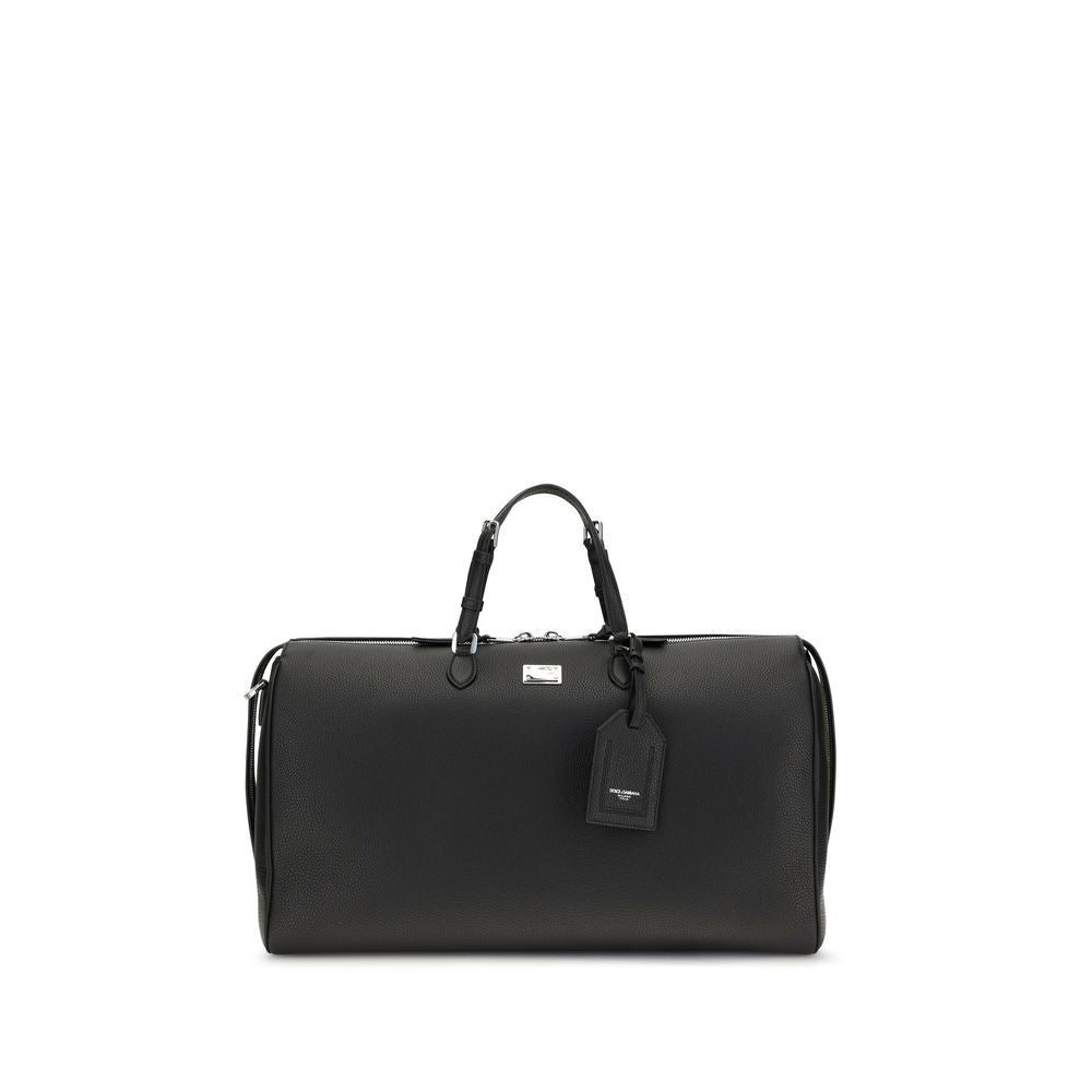 Dolce & Gabbana Equipaje y Viaje de Piel de Becerro Negra Bos Taurus