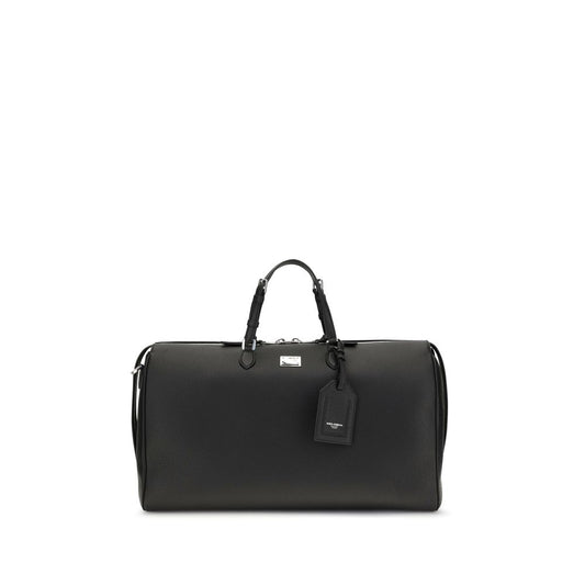 Dolce & Gabbana Equipaje y Viaje de Piel de Becerro Negra Bos Taurus