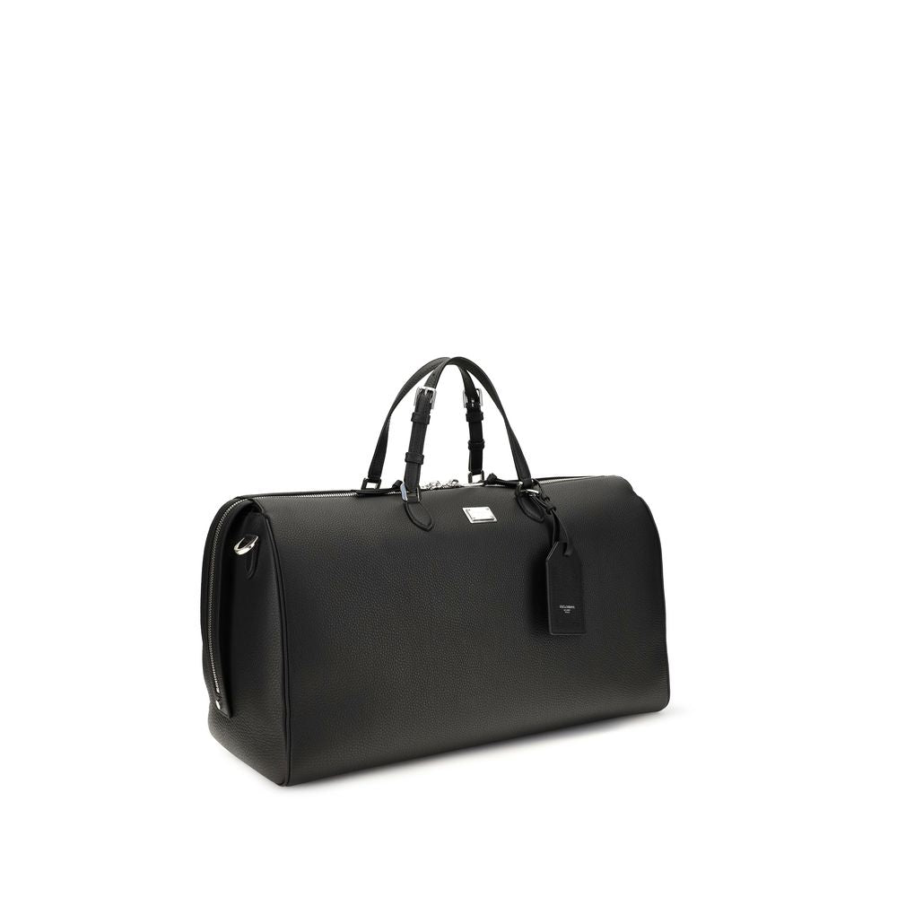 Dolce & Gabbana Equipaje y Viaje de Piel de Becerro Negra Bos Taurus