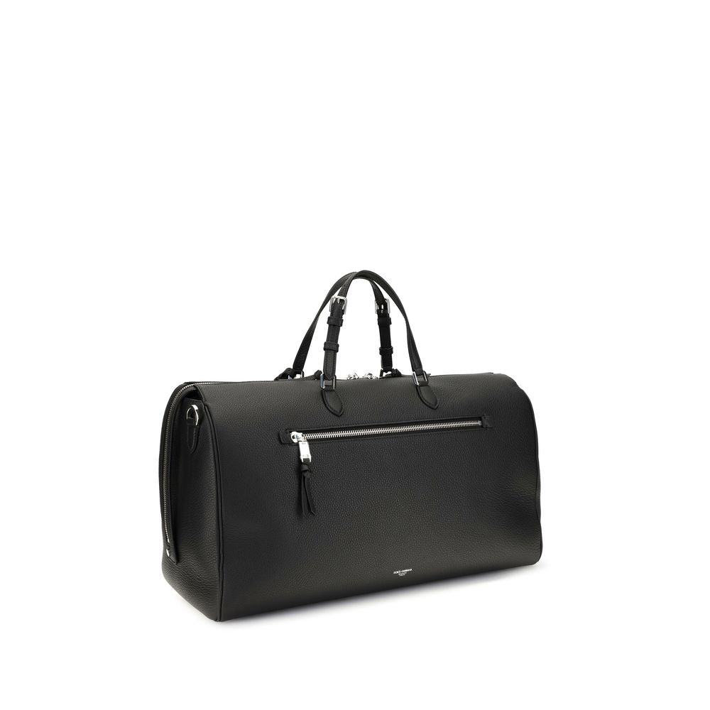 Dolce & Gabbana Equipaje y Viaje de Piel de Becerro Negra Bos Taurus