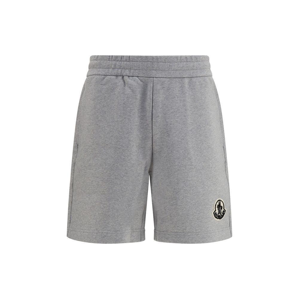 Moncler Bermuda Gris de Algodón
